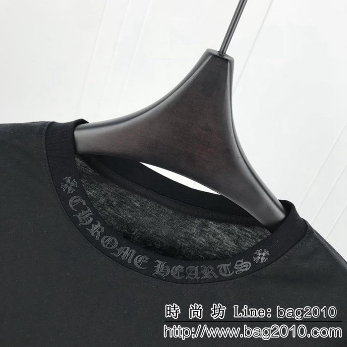 Chrome Hearts克羅心 19ss 彩虹馬蹄限定T恤 定制原版純棉面料 高版本情侶款 ydi2233